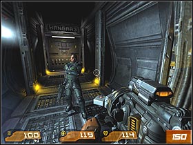 Walk ahead, killing all enemies which will appear on your way - Data Storage Terminal - Walkthrough - Quake 4 - Game Guide and Walkthrough