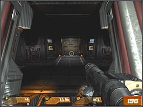 Walk straight ahead all the time, killing the enemys soldiers big group - Data Processing Security - Walkthrough - Quake 4 - Game Guide and Walkthrough