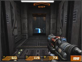 Get into the elevator and push the button - Data Processing Security - Walkthrough - Quake 4 - Game Guide and Walkthrough