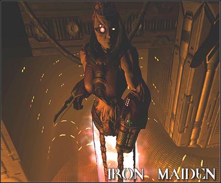 The only 'ladies' in the game, which appear in the ending (Data Storage Security) - Iron Maiden - Enemies - Quake 4 - Game Guide and Walkthrough
