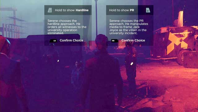 There are always two possible options and neither of them is good or bad - Junction I - Walkthrough - Quantum Break - Game Guide and Walkthrough