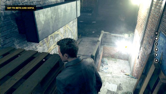 The first Source is beneath the stairs - Act IV - Port Donnelly Bridge - Walkthrough - Quantum Break - Game Guide and Walkthrough