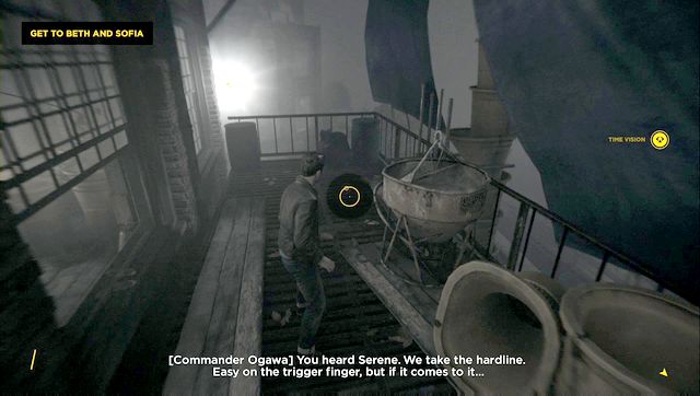 Exit the balcony to find another Chronon Source - Act IV - Port Donnelly Bridge - Walkthrough - Quantum Break - Game Guide and Walkthrough