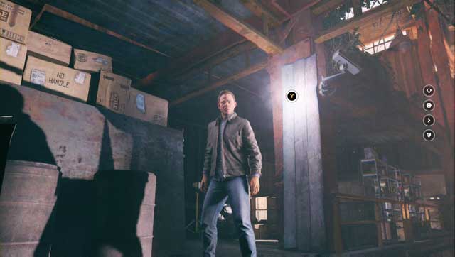 A Chronon Source near a pillar. - Chronon Sources (act II) - Secrets - Quantum Break - Game Guide and Walkthrough