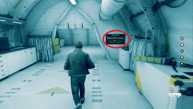 The information sign is one of the secrets - Act II, part 2 - Ground Zero - Walkthrough - Quantum Break - Game Guide and Walkthrough