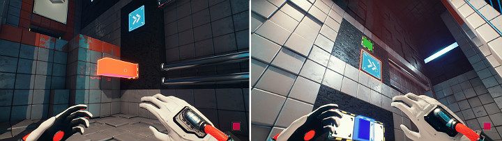 Go to the newly unlocked room and pull out the orange cube - QUBE 2 - Chapter 3 - House of Leaves - Walkthrough - Q.U.B.E. 2 Game Guide