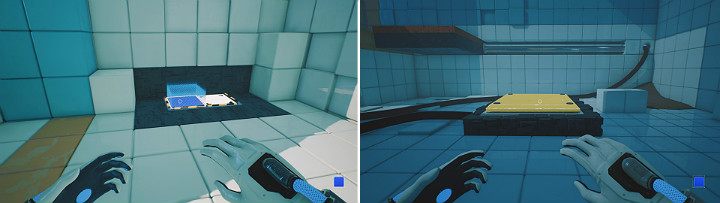 Create a blue cube and get to the higher level - QUBE 2 - Chapter 5 - Tangled (The Machine) - Walkthrough - Q.U.B.E. 2 Game Guide