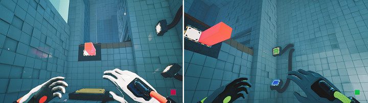 Create an orange cube and pull it out of the panel - QUBE 2 - Chapter 5 - Tangled (The Machine) - Walkthrough - Q.U.B.E. 2 Game Guide