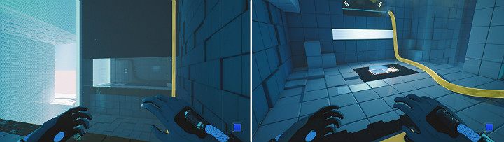 Now stand on the second button to raise the wall - QUBE 2 - Chapter 5 - Tangled (The Machine) - Walkthrough - Q.U.B.E. 2 Game Guide