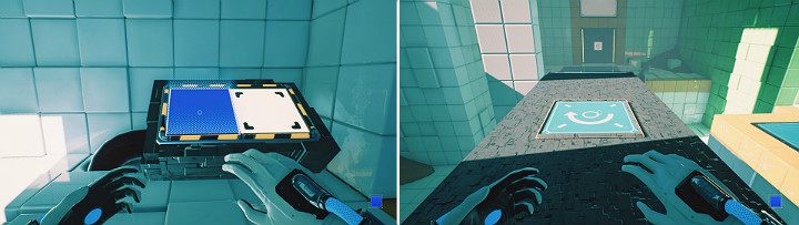 Turn towards the console and create a blue cube - QUBE 2 - Chapter 6 - Fragile Dreams - Walkthrough - Q.U.B.E. 2 Game Guide