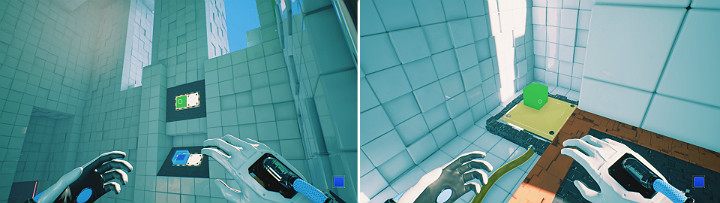 Pull out the green cube again - this time it will fly to the other side of the room and will land on the second large button - QUBE 2 - Chapter 6 - Fragile Dreams - Walkthrough - Q.U.B.E. 2 Game Guide