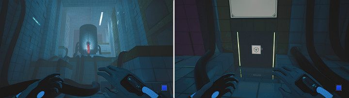 When you enter the room with the last reactor, immediately get to the door on the left - QUBE 2 - Chapter 7 - The Edge - Walkthrough - Q.U.B.E. 2 Game Guide