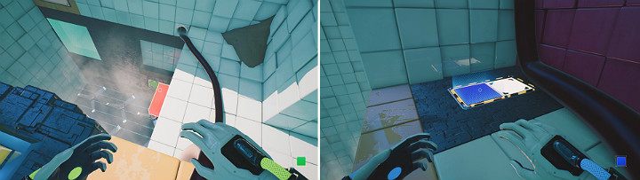 Leave the button to get the crane back in place - QUBE 2 - Chapter 7 - The Edge - Walkthrough - Q.U.B.E. 2 Game Guide