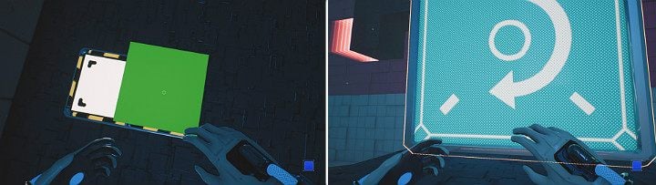 Jump on the green cube and create a blue cube underneath it - QUBE 2 - Chapter 7 - The Edge - Walkthrough - Q.U.B.E. 2 Game Guide