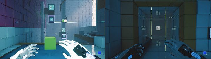 When you land, turn around and go through the door to the next room - QUBE 2 - Chapter 7 - The Edge - Walkthrough - Q.U.B.E. 2 Game Guide