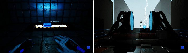 Jump to the higher level to reach the top of the construction - QUBE 2 - Ascension - Walkthrough - Q.U.B.E. 2 Game Guide