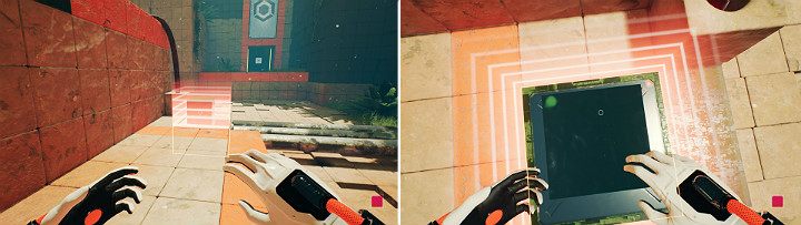 Green cube will be pulled in by the magnet - QUBE 2 - Chapter 8 - The Fall of Man - Walkthrough - Q.U.B.E. 2 Game Guide