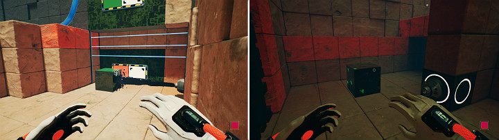 Delete the orange cube and wait for the green cube to be covered in oil - QUBE 2 - Chapter 8 - The Fall of Man - Walkthrough - Q.U.B.E. 2 Game Guide