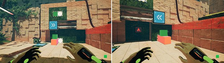 Create stairs (as shown in screenshot 1), then move the lift right - QUBE 2 - Chapter 8 - The Fall of Man - Walkthrough - Q.U.B.E. 2 Game Guide