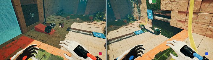 The green cube will enter the ramp and return to the right side - QUBE 2 - Chapter 8 - The Fall of Man - Walkthrough - Q.U.B.E. 2 Game Guide