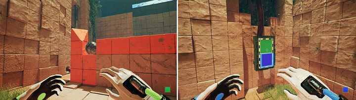 When you release the orange cube it will push a sphere that will land in a small pocket - QUBE 2 - Chapter 9 - Memories of God - Walkthrough - Q.U.B.E. 2 Game Guide