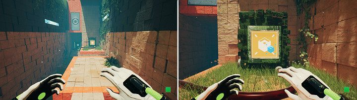 The magnet has sent you flying to a platform not far from the computer itself - perform a jump to skip the next chasm and activate the computer - QUBE 2 - Chapter 9 - Memories of God - Walkthrough - Q.U.B.E. 2 Game Guide