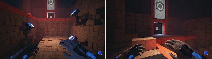 Create a blue cube at each console - QUBE 2 - Chapter 10 - Uncomfortable Truths - Walkthrough - Q.U.B.E. 2 Game Guide