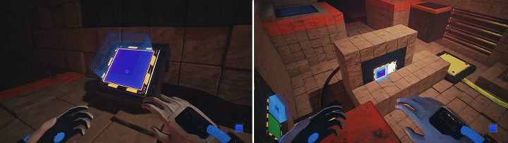 Stwórz na konsoli blue cube i przeskocz na druga czesc mapy - QUBE 2 - Chapter 10 - Uncomfortable Truths - Walkthrough - Q.U.B.E. 2 Game Guide