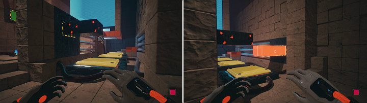 Return to the beginning of the room and delete the green cube that blocked the first button - QUBE 2 - Chapter 10 - Uncomfortable Truths - Walkthrough - Q.U.B.E. 2 Game Guide