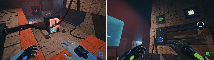 Climb to the top and set the magnet to a horizontal position - QUBE 2 - Chapter 10 - Uncomfortable Truths - Walkthrough - Q.U.B.E. 2 Game Guide