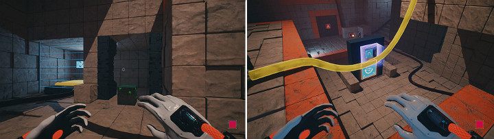 Youve managed to gain access to the button that will be necessary for the next step - QUBE 2 - Chapter 10 - Uncomfortable Truths - Walkthrough - Q.U.B.E. 2 Game Guide