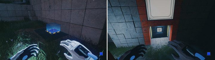 Use the blue cube to access the upper level of the location and enter the door on your right - QUBE 2 - Chapter 10 - Uncomfortable Truths - Walkthrough - Q.U.B.E. 2 Game Guide