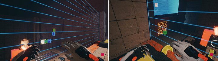 The next step has to be performed quickly before the oil on green cube gets burned away - QUBE 2 - Chapter 10 - Uncomfortable Truths - Walkthrough - Q.U.B.E. 2 Game Guide