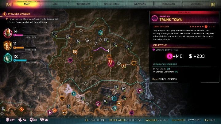 This Bandit Den is located in the eastern part of the region, near Samotny Wilk - Bandit Dens in The Wilds - Rage 2 - Bandit Dens - Rage 2 Guide