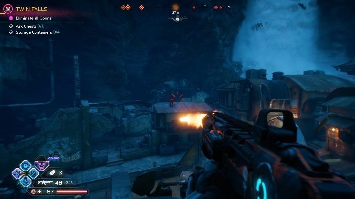 In this location, you will find 4 containers and one Ark chest - Bandit Dens in The Wilds - Rage 2 - Bandit Dens - Rage 2 Guide