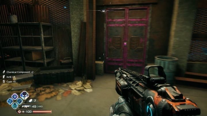 When you get to the purple doors, open them and go outside - Mutie Nests - D and Ds Hood - Rage 2 - Mutie Nests - Rage 2 Guide