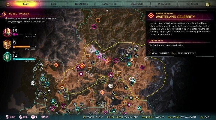 In order to unlock access to projects from the Capture & Control category, you must complete the first task of the mission Wasteland Celebrity - Projects of Loosum Hagar in Rage 2 - Projects - Rage 2 Guide