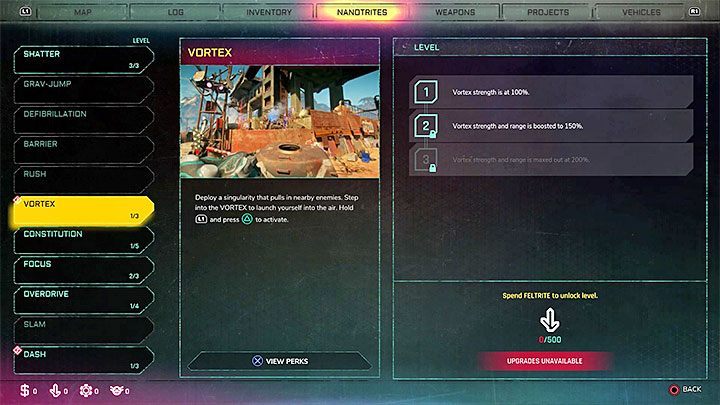 One of the applications of Vortex is to launch the hero in the air - How to reach rooftops in Rage 2? - FAQ - Rage 2 Guide