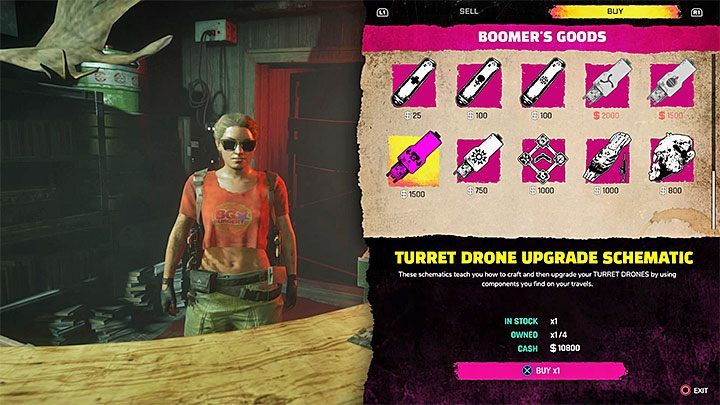 To improve the drone you need to buy Upgrade Schematic from traders from the game world - Explosive Ending | Rage 2 Trophy guide - Trophy Guide - Rage 2 Guide