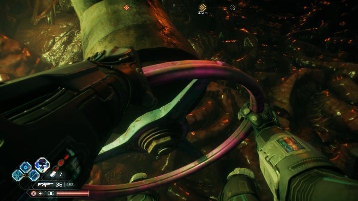 Before entering the boss you need to unscrew the hatch, it is very visible, as it has a purple color - Mutie Nests - Filth Hollow - Rage 2 - Mutie Nests - Rage 2 Guide