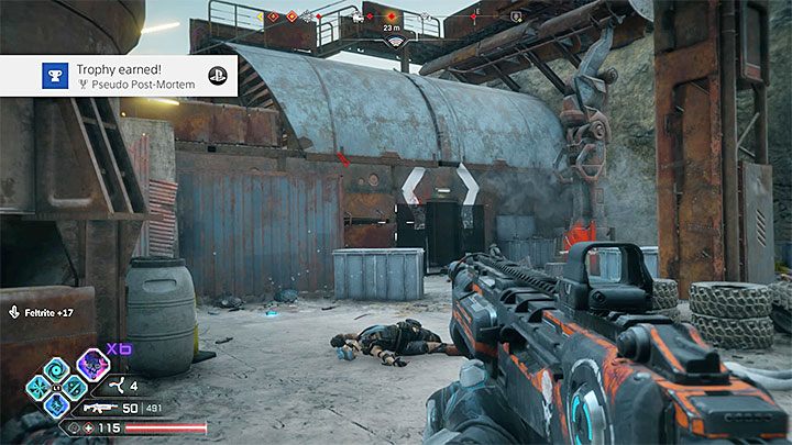 When you get resurrected, your character will create a shock wave - Pseudo Post Mortem | Rage 2 Trophy guide - Trophy Guide - Rage 2 Guide