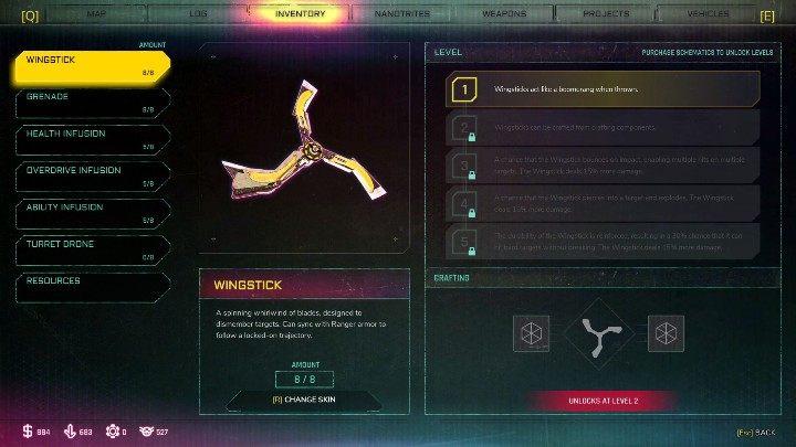 In RAGE 2 You can create your own: propellers, health infusions, grenades, overload infusion, skills infusion and drones - Crafting in The Rage 2 - Basics - Rage 2 Guide