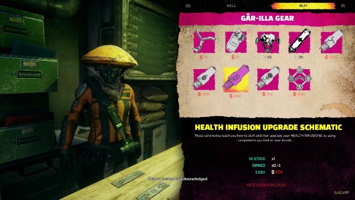 Upgrade schematics can be bought at merchants in the cities or from travelling traders, who wonder around the game world - Crafting in The Rage 2 - Basics - Rage 2 Guide