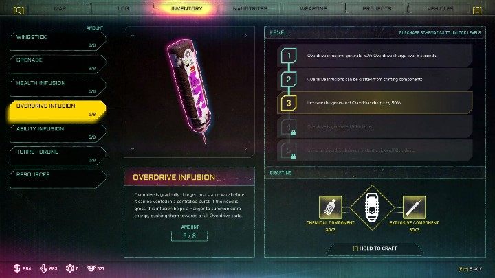 Many items that you can craft yourself can be found by exploring places with enemies - such items as grenades - Crafting in The Rage 2 - Basics - Rage 2 Guide