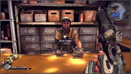 After talking to settlement leader go to the garage which can be found on the left from Halek - Wheres Juno/Radio Tower Repair | Main missions - Main missions - Rage Game Guide & Walkthrough