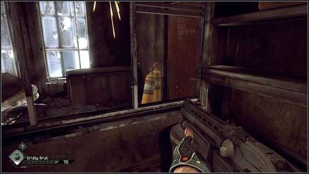 Kill bandits hiding there and then shoot yellow gas tanks next to the entrance - The Missing Parts/Find the Buggy Parts - p. 2 | Main missions - Main missions - Rage Game Guide & Walkthrough