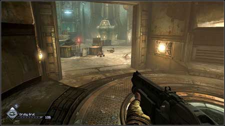 There is first opponent waiting for you on the left and another bomb car - Destroy the Bomb Caches - p. 1 | Main missions - Main missions - Rage Game Guide & Walkthrough