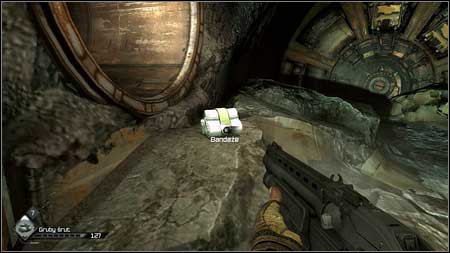 Later in the corridor youll find one more RC Bomb and more Bandages - Destroy the Bomb Caches - p. 1 | Main missions - Main missions - Rage Game Guide & Walkthrough