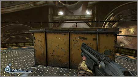 During the ride crouch and hide behind the cover - Destroy the Bomb Caches - p. 2 | Main missions - Main missions - Rage Game Guide & Walkthrough