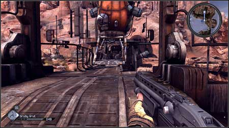 After a while a bridge appears - Feltrite Sample | Main missions - Main missions - Rage Game Guide & Walkthrough